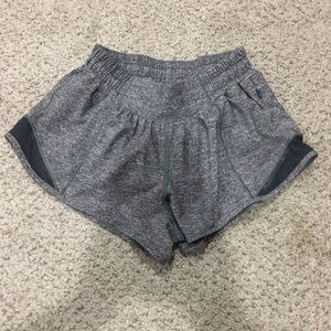 Lululemon Hotty Hot Heather Gray Shorts (Size 2)